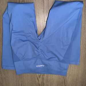 ARULA Girls Light Blue Seamless Active Leggings